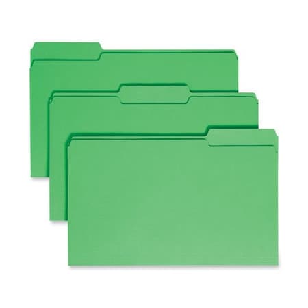 Smead Smead, COLORED FILE FOLDERS, 1/3-CUT TABS, LEGAL SIZE, GREEN, 100PK 17143